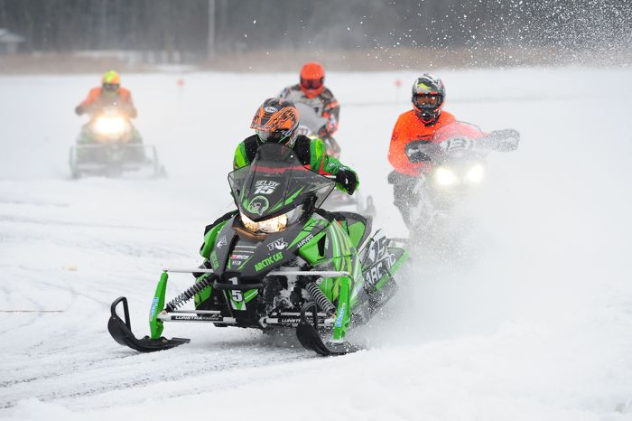 Team Arctic Cat's Wes Selby finished 2nd in Pro Stock at 2014-15 Pine Lake. Photo by ArcticInsider.com