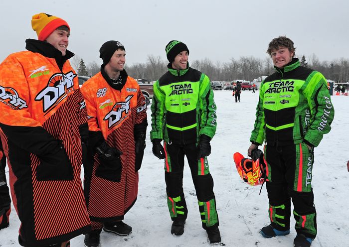Team Arctic Cat Cross-Country racers at Pine Lake. Photo by ArcticInsider.com