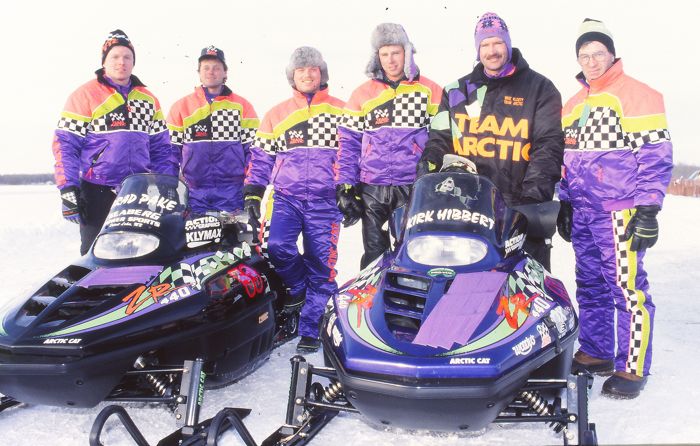 Pake and Hibbert, with some of Team Arctic's finest circa 1995. Photo by ArcticInsider.com