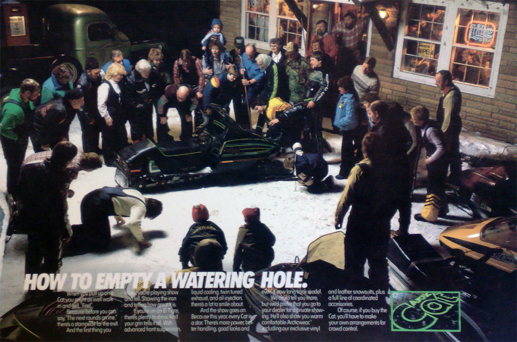 Arctic Cat "How to Empty a Watering Hole" ad 30-year celebration.