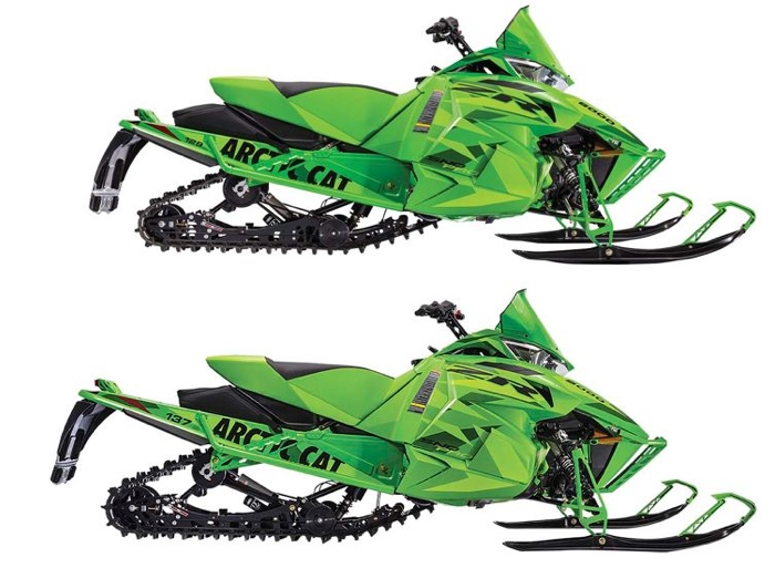 2016 Arctic Cat ZR Limited models in 129 (top) and 137 in.