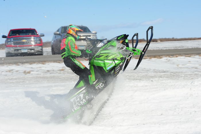 Team Arctic's Wes Selby in Warroad, MN. photo by ArcticInsider.com