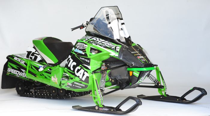 The 2015 Soo 500-winning Arctic Cat of Brian Dick & Wes Selby. Photo by ArcticInsider.com