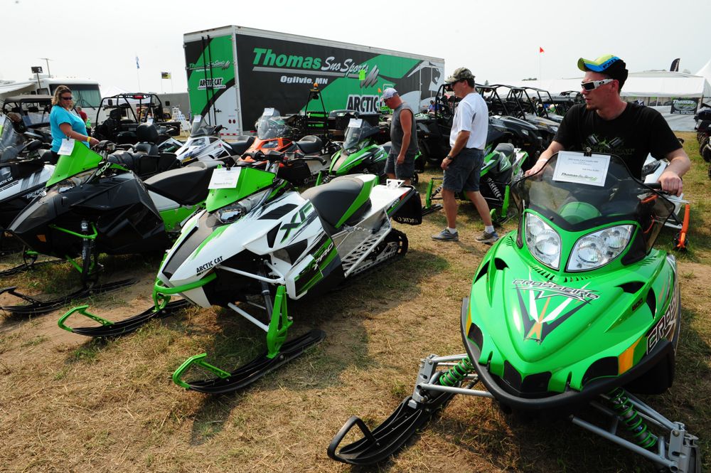 Arctic Cat and other vintage snowmobile stuff at 2015 Princeton Swap. Photo by ArcticInsider.com