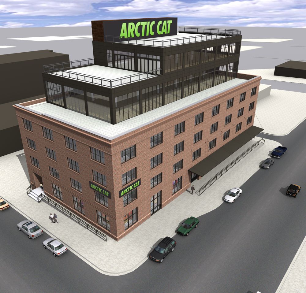 Artistic rendering of Arctic Cat Corporate HQ in Minneapolis. Posted ArcticInsider.com