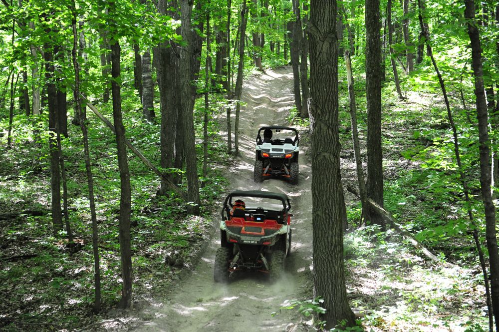 Wildcat and ATV riding in Foot Hills State Forest. Photo by ArcticInsider & Pat Bourgeois