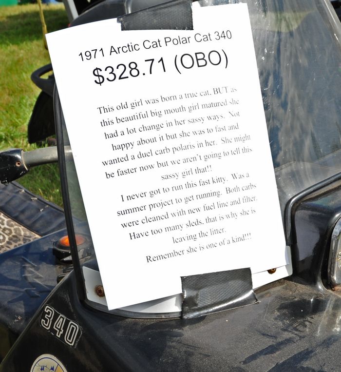 Hay Days 2015 report channeling the Arctic Cat perspective. Photo by ArcticInsider, defended by lawyers.