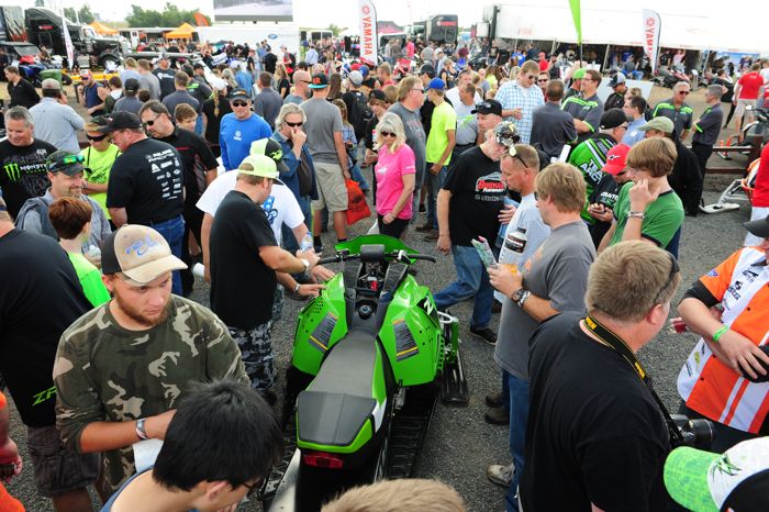 2016 Arctic Cat ZR 6000 R race sleds unveiled at Hay Days. Photo by ArcticInsider.com