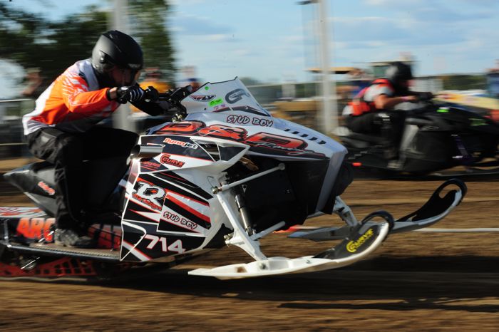 Dylan Roes of D&D Racing & Arctic Cat wins again, at Hay Days 2015. Photo by ArcticInsider.com