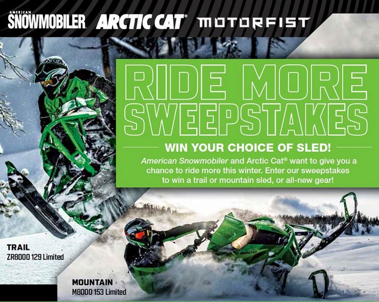 Arctic Cat and American Snowmobiler Sweepstakes