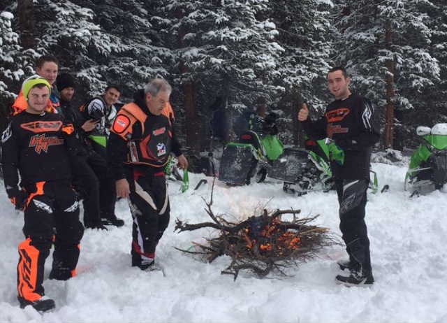 Team Arctic snocross Colorado test trip.