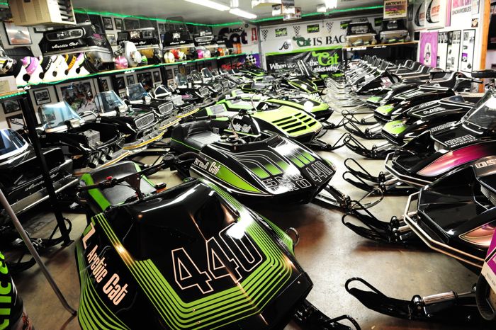 The Ische Collection of vintage Arctic Cat. Photo by ArcticInsider.com