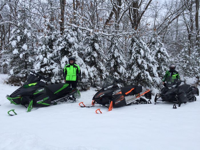 First snowmobile ride of the 2015-2016 season. Photo by ArcticInsider.com