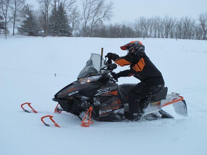 December snow storm ride in Minn. Bluff Country. Pix by Pat Bourgeois & ArcticInsider.com