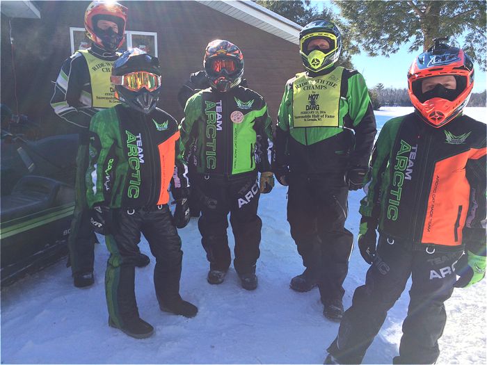 Arctic Cat people at the snowmobile hall of fame. Photo ArcticInsider.com