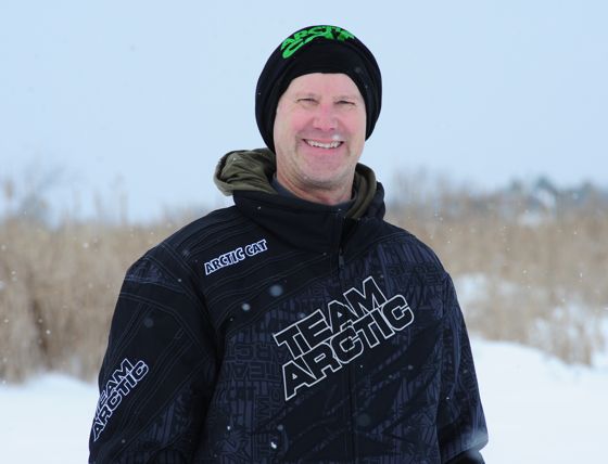 Arctic Cat racer Brian Brown wins in Warroad. Photo by ArcticInsider.com