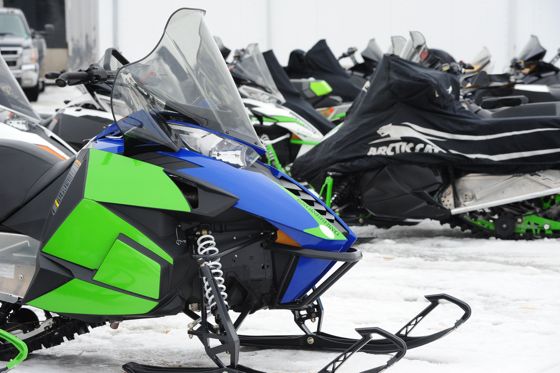 Arctic Cat engineering test sleds. Photo by ArcticInsider.com