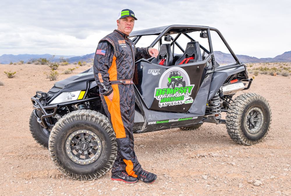 Arctic Cat partners with Chuck Dempsey. 