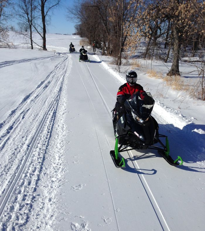 Perfectly groomed snowmobile trails. Photo by ArcticInsider.com
