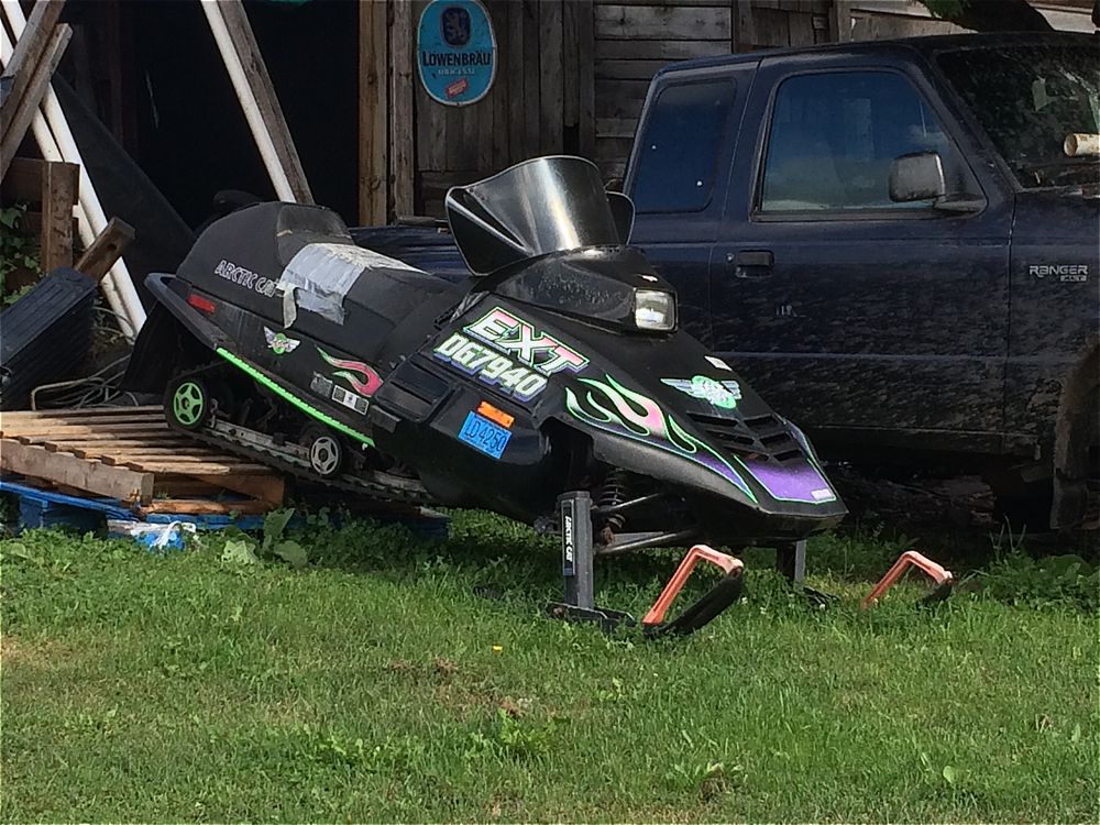 Arctic Cat EXT Special, modified with duct tape. Photo by ArcticInsider.