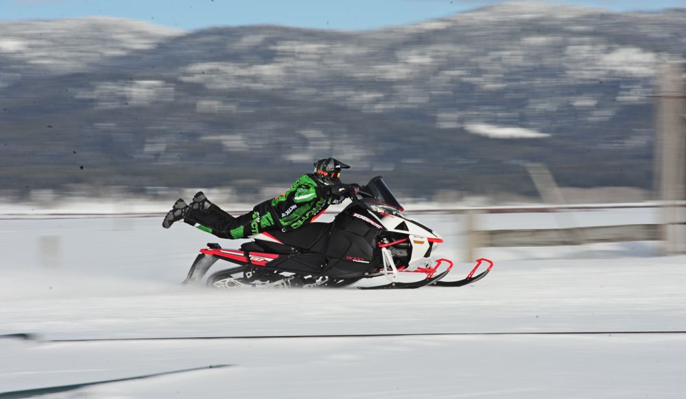 2017 Arctic Cat Thundercat is so fast that riders billow out the back. 