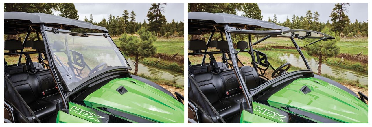 Flip-Up Polycarbonate Windshield for Arctic Cat Prowler and HDX