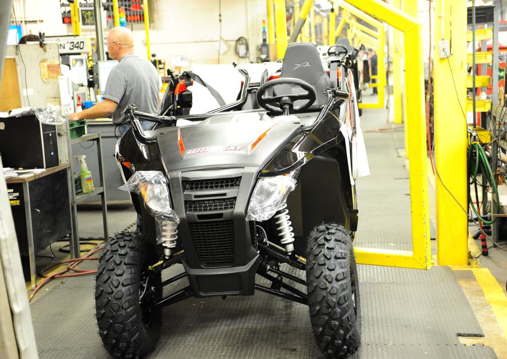 Arctic Cat Wildcat on the assembly line in TRF. Photo by ArcticInsider.com
