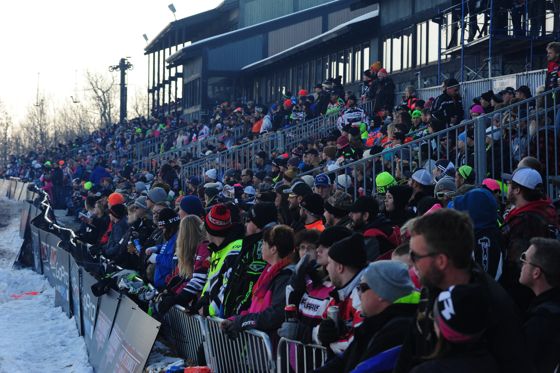 The crowd at 2016 ISOC Duluth snocross. Photo by ArcticInsider.com
