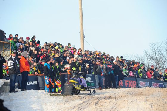 The crowd at 2016 ISOC Duluth snocross. Photo by ArcticInsider.com