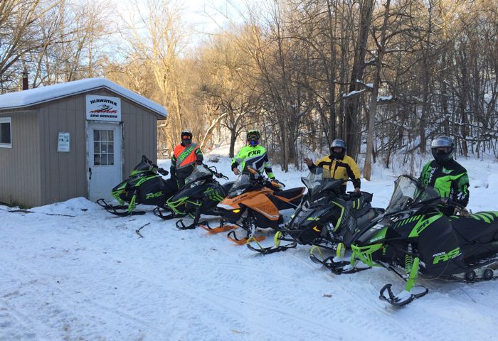 Snowmobiling with the Big Dogs in SE Minnesota.
