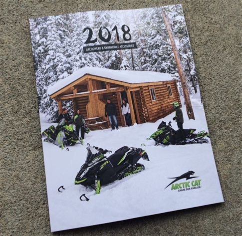 2018 Arctic Cat snowmobile accessory and Arcticwear catalog.