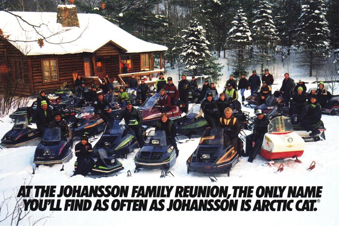 Classic Arctic Cat Johannson Family Reunion advertisement at ArcticInsider.com