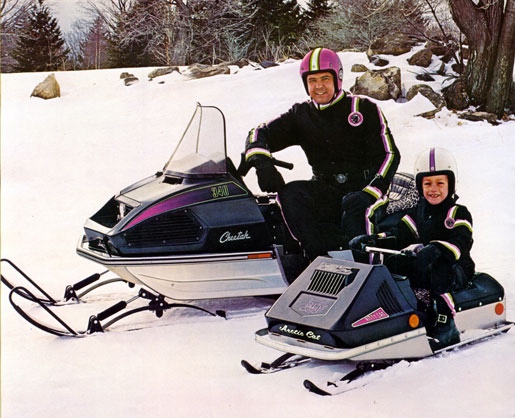 Arctic Cat Kitty Cat, and his dad. 