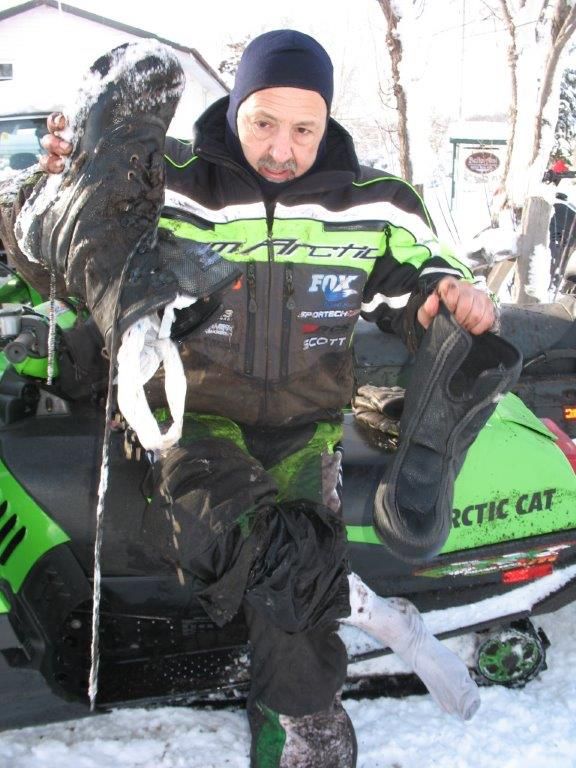 Rodney Dragan and his 100-105 mph Arctic Cat Pantera.