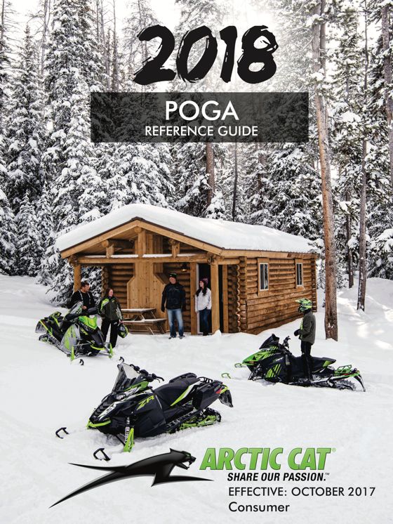2018 Arctic Cat Parts and Accessory Guide for snowmobiles