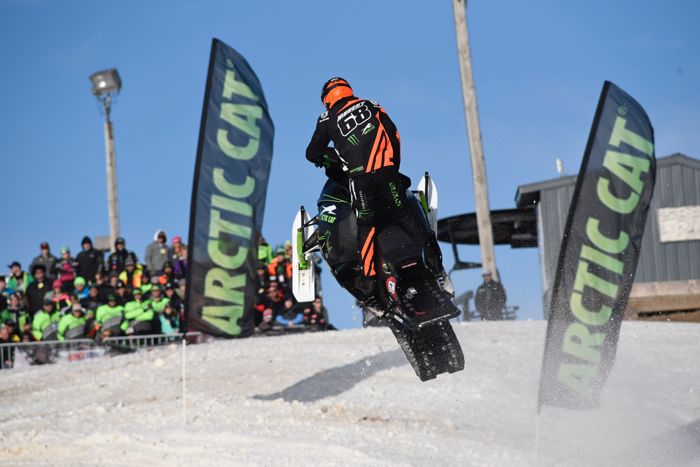 Tucker Hibbert Team Arctic Cat and ZR 6000R SX wins ISOC Duluth Snocross. ArcticInsider.com