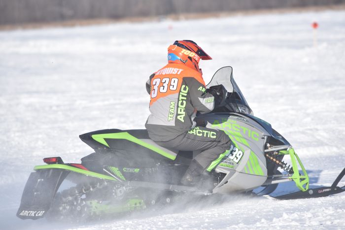 Team Arctic's Morgan Nyquist wins at Pine Lake. 