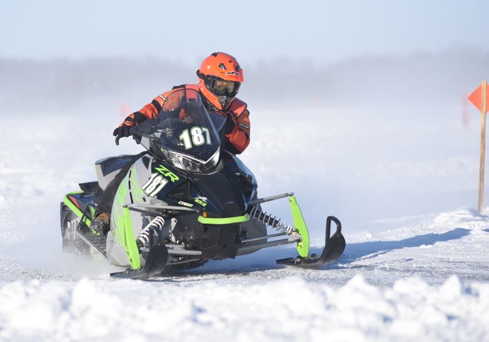 Team Arctic's Tyler Knutson wins at Pine Lake. 