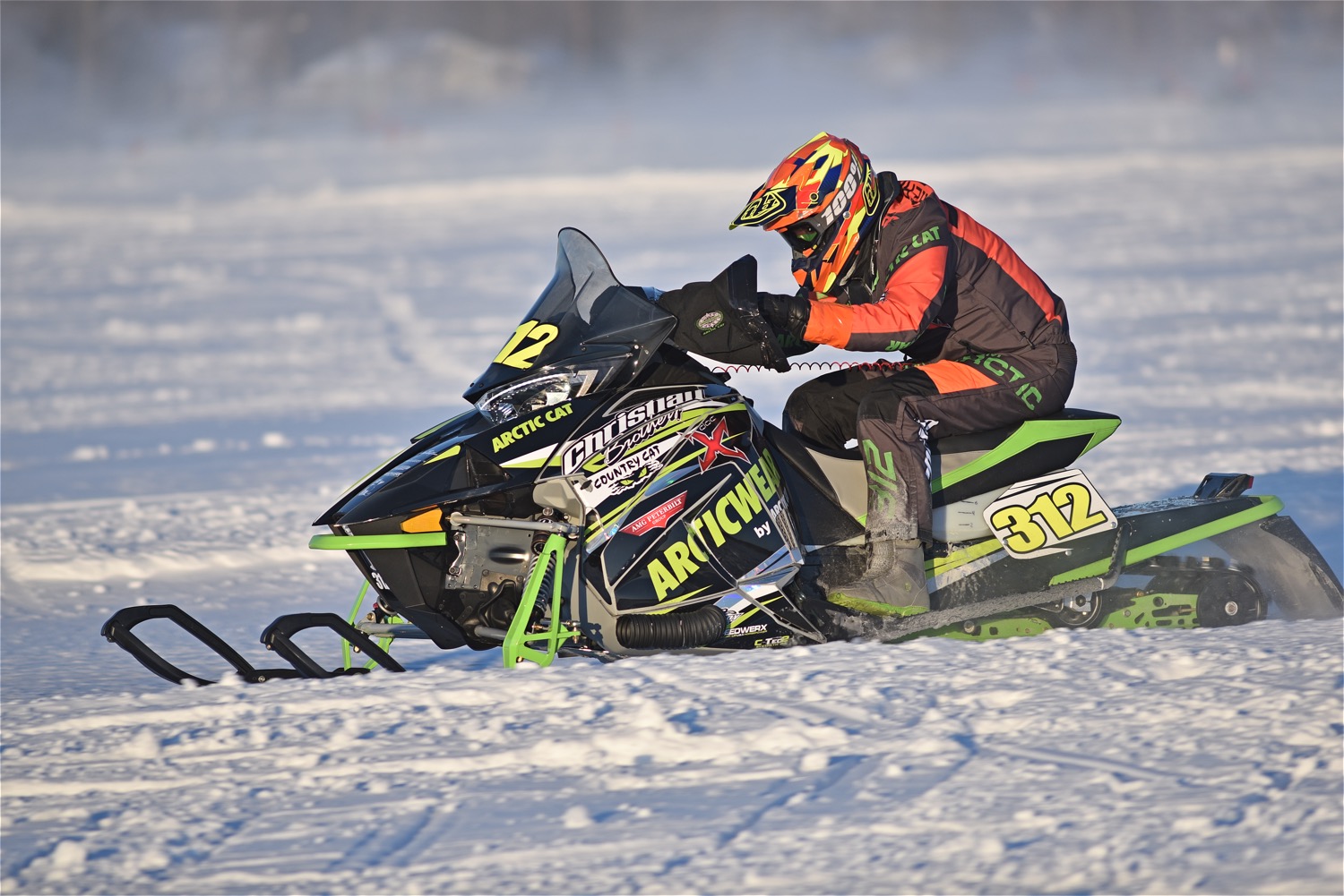 Team Arctic's Zach Herfindahl wins Pro Stock at Pine Lake.