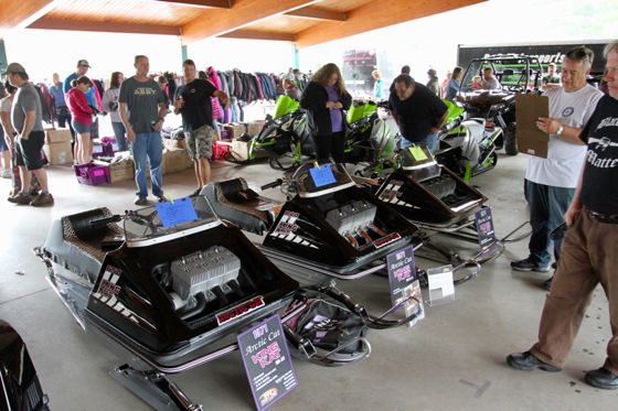 Snowmobile Hall of Fame Classic Sled Round Up. Photo by Bourgeois.