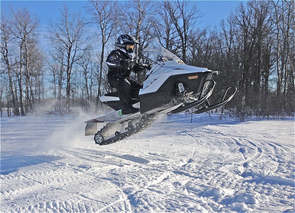Finding some air time on a ZR 200. 