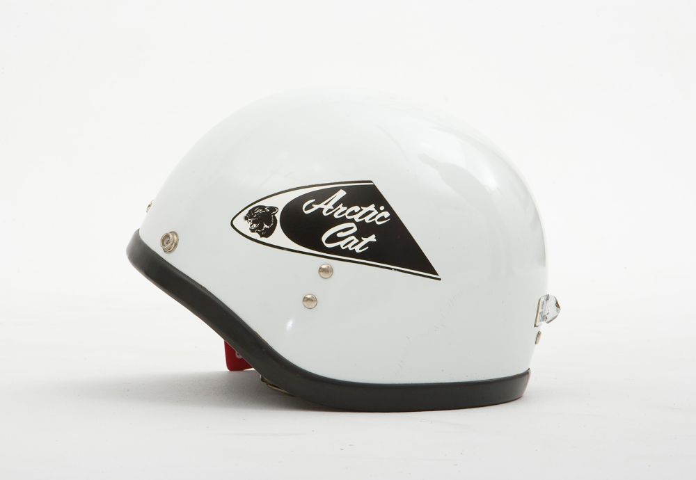 Sweet Arctic Cat vintage helmets from the Ische Family collection.