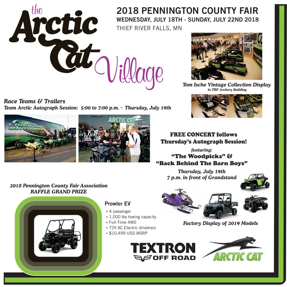 Arctic Cat village at the Pennington County Fair 2018
