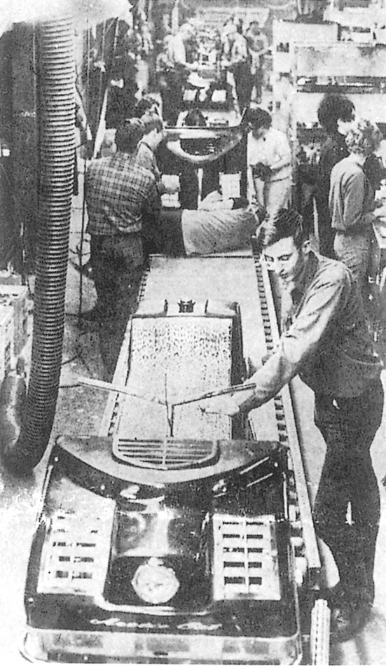 Arctic Cat Panthers in production in the late 1960s.