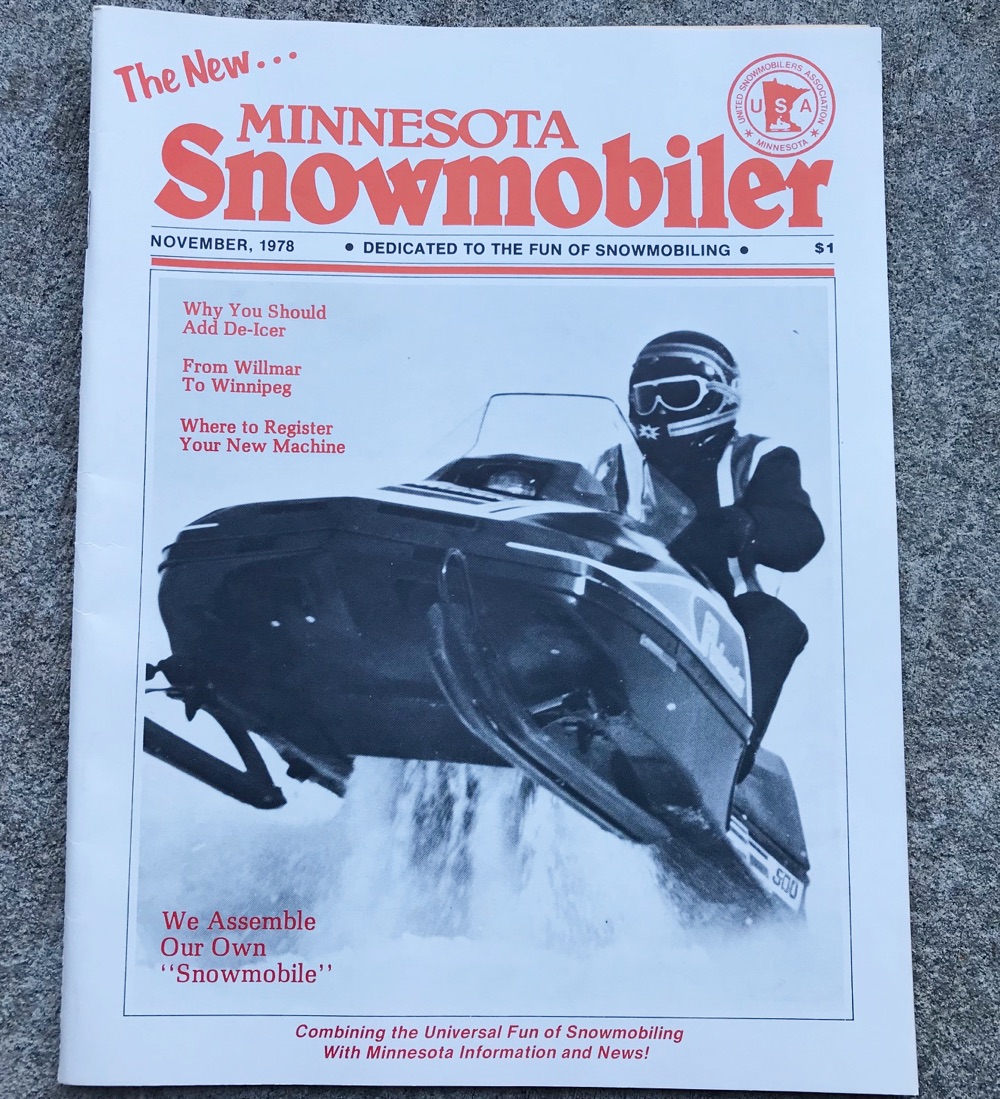1978 Minnesota Snowmobiler magazine