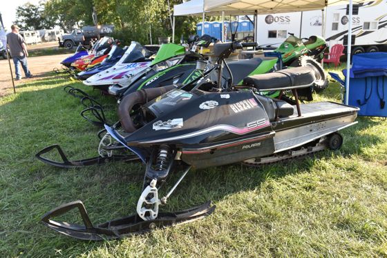 2018 Hay Days. Arctic Cat, snowmobiles and people.