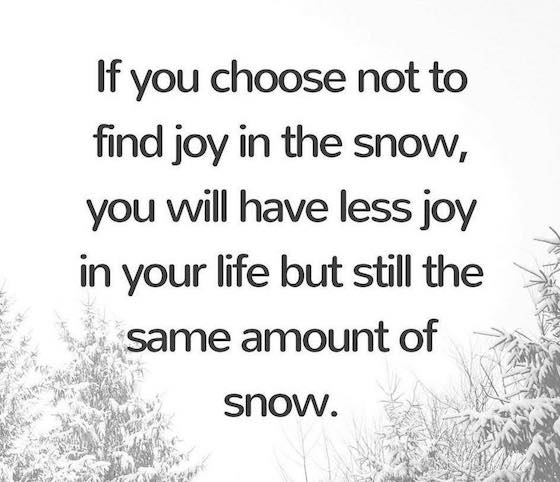 Truth! Let it Snow!