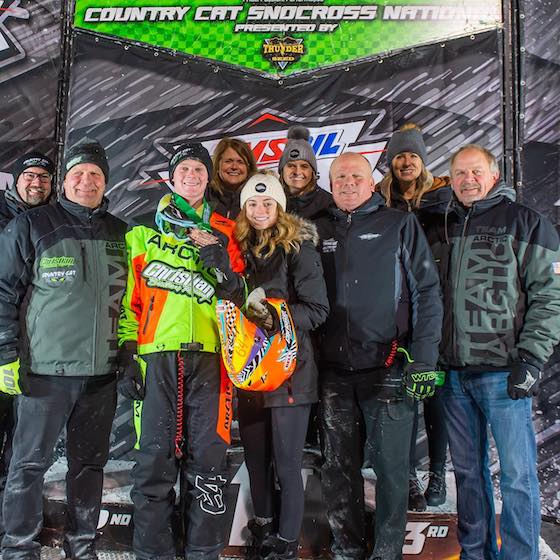 Christian Brothers Racing Team on podium with Pro Lite #64 Andy Pake