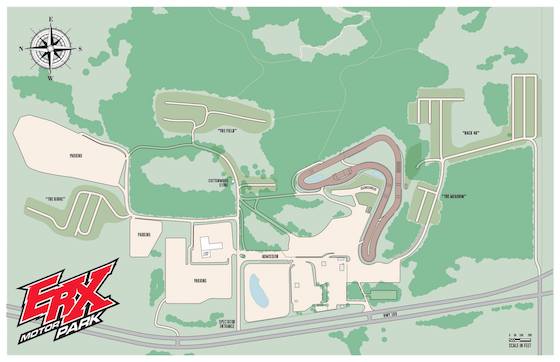 Map of ERX Motorpark in Elk River, MN