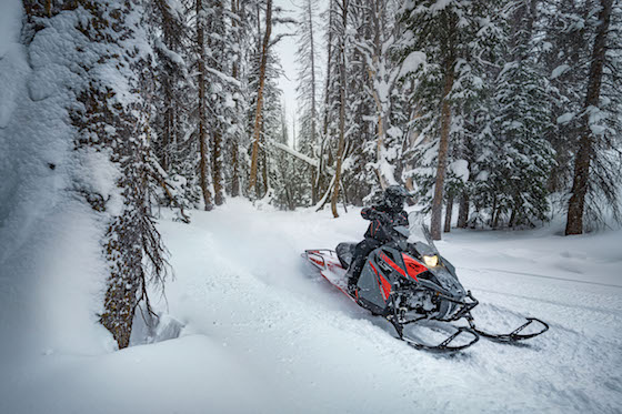 The Blast LT with 146 Xtra Action rear skid frame and 1.6" Cobra track can rally the trail, but also navigate light utility work and adventure riding off trail with ease.